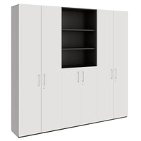 PRO Parete muro | 6 OH, 2400 x 2250 mm, grafite / bianco