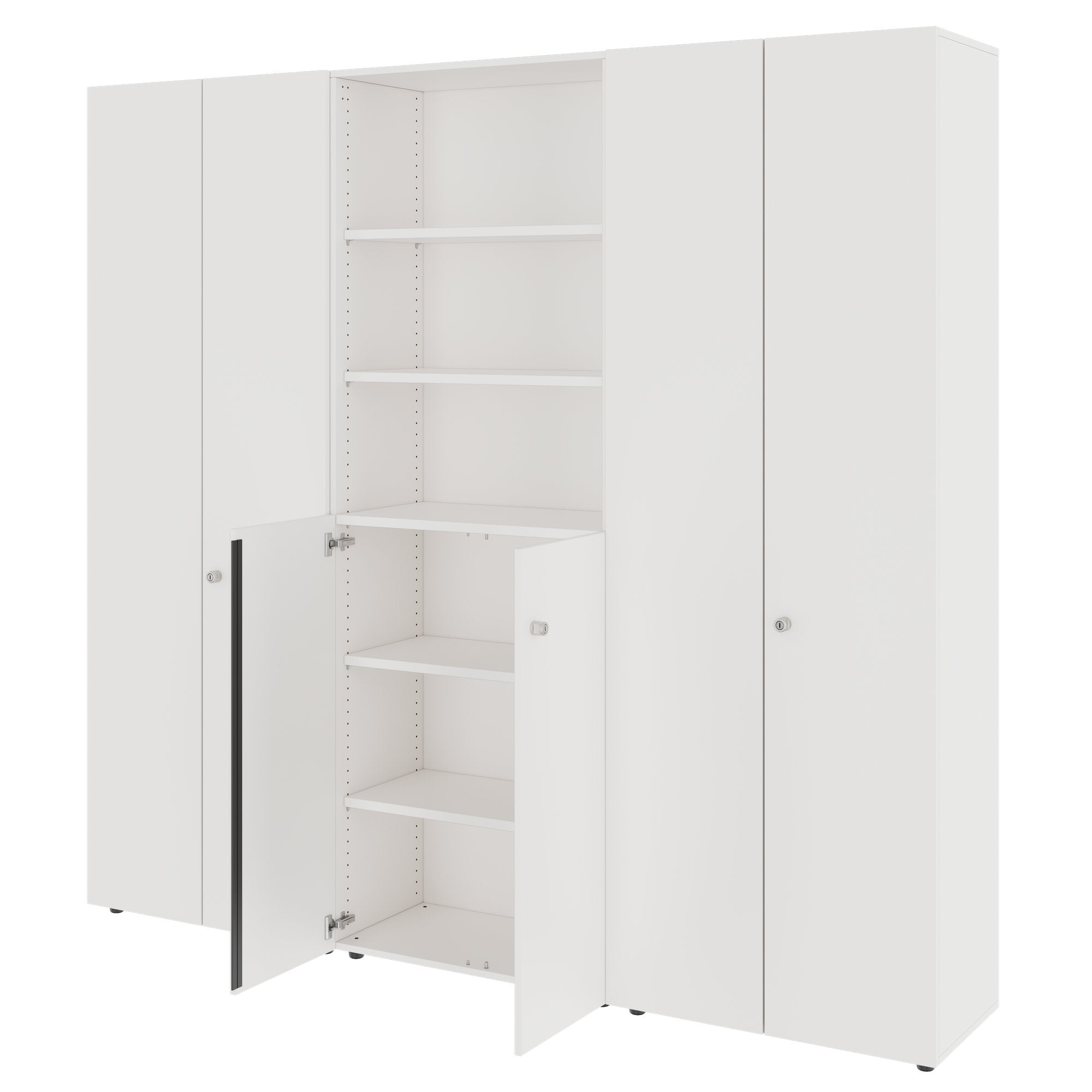 PRO Parete muro | 6 OH, 2400 x 2250 mm, bianco