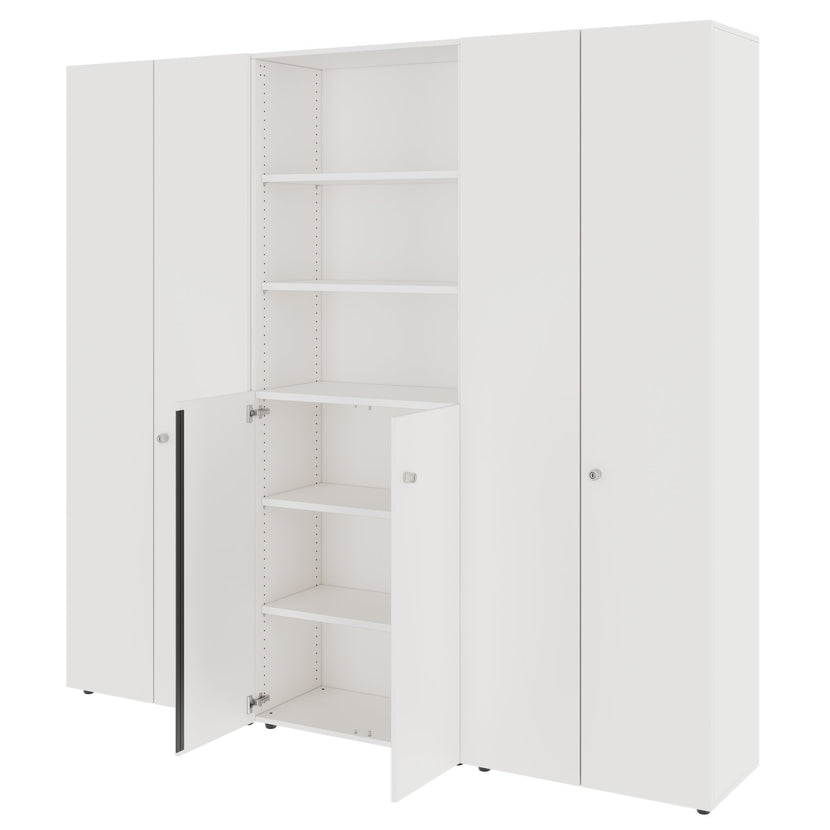 PRO Parete muro | 6 OH, 2400 x 2250 mm, bianco