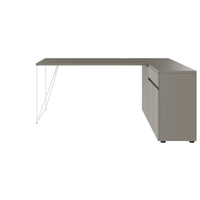 Bureau AIR | 1600 - 2000 mm, électrifié, buffet intégré, gris Cubanit