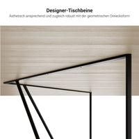 Air Desk | 1600 - 2000 mm, sideboard elettrificata, integrata, grigio di quercia nordica