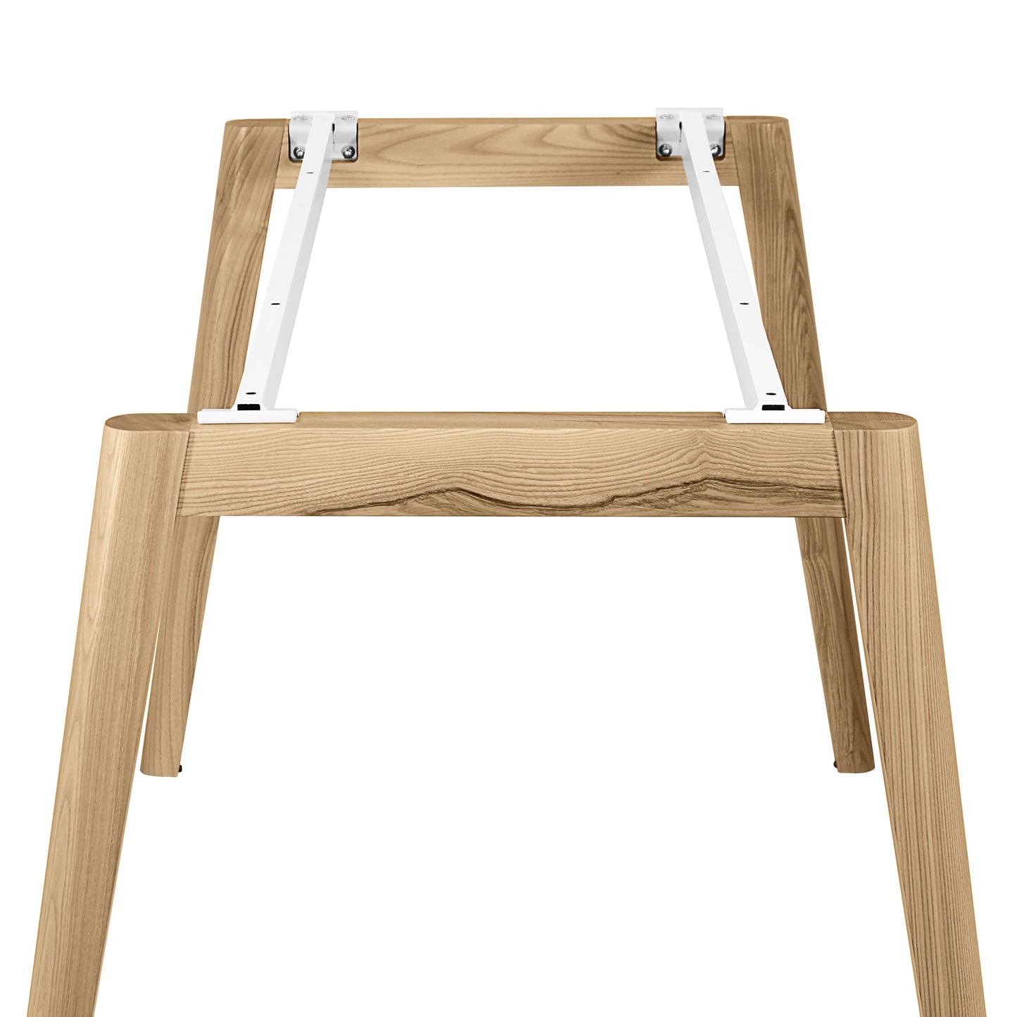 NOVA WOOD Desk | Solid wood frame, 1600 x 800 mm, white