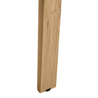 NOVA WOOD Schreibtisch | Massivholz-Gestell, 1800 x 800 mm, Weiss