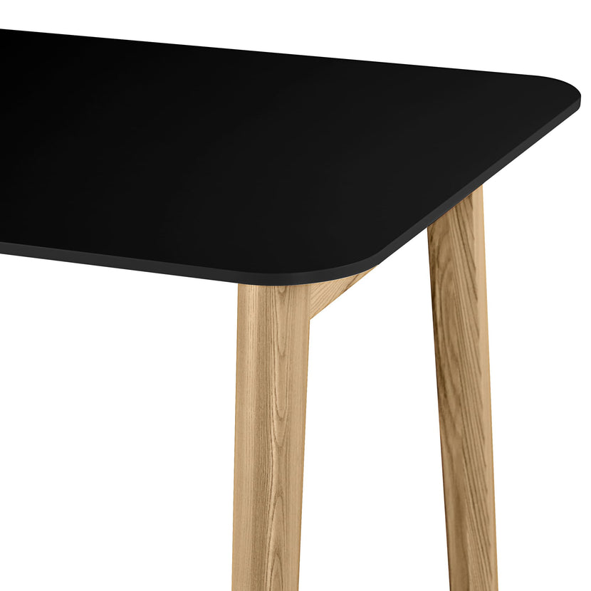 NOVA WOOD Tabella delle riunioni | Frame in legno massiccio, 1800 x 800 mm, HPL Fenix ​​nero