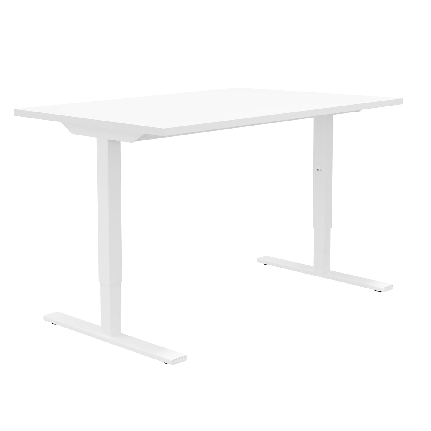 One H desk | Manually height adjustable, 1400 x 800 mm, white