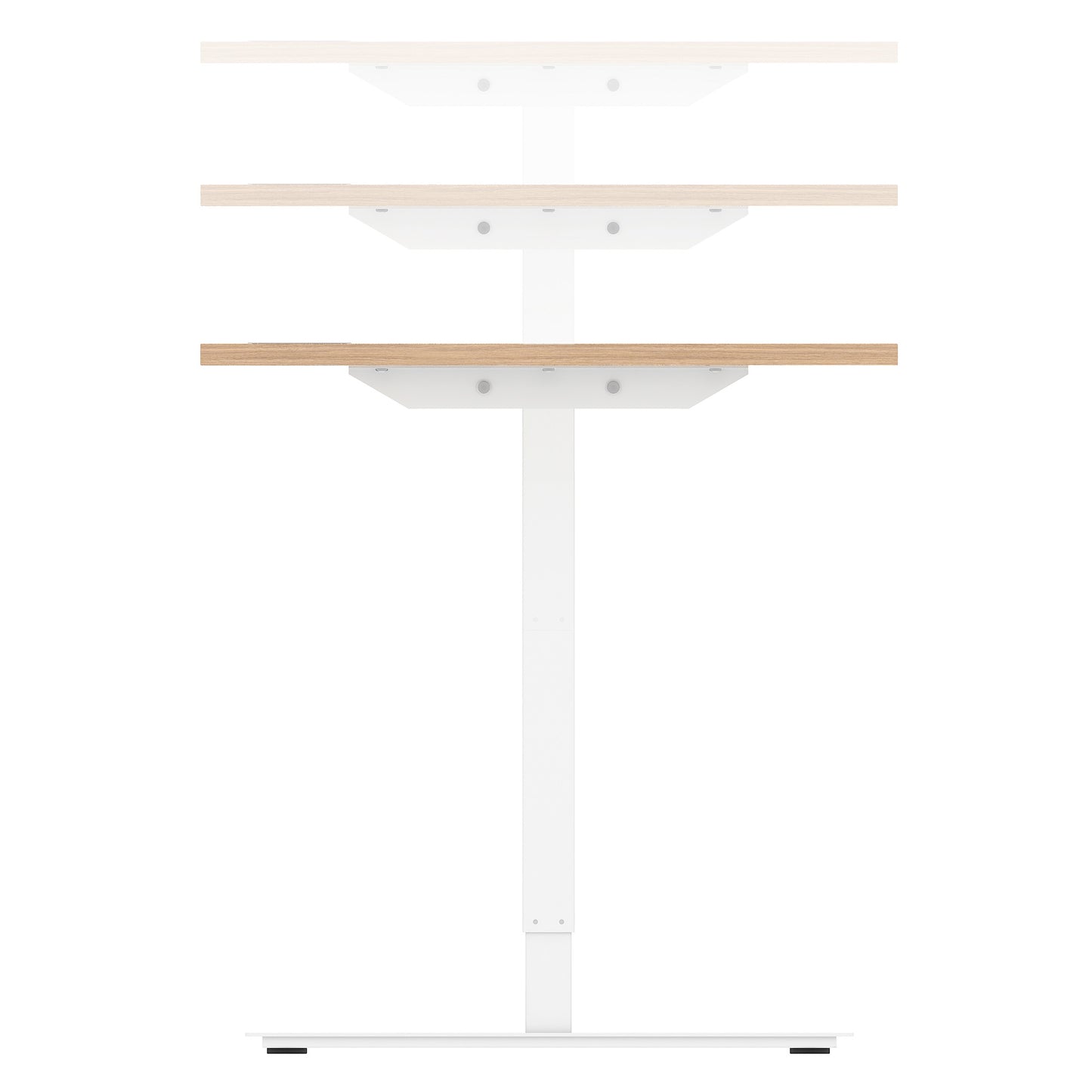 ONE H Desk | Manually height adjustable, 1400 x 800 mm, pearl gray