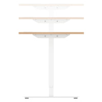 ONE H Desk | Manually height adjustable, 1400 x 800 mm, sand ash