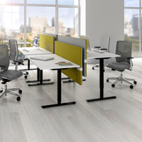 ONE H Desk | Manually height adjustable, 1400 x 800 mm, sand ash