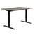 ONE H Desk | Manually height adjustable, 1400 x 800 mm, Cubanite gray