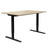 ONE H Desk | Manually height adjustable, 1400 x 800 mm, sand ash