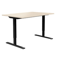 ONE H Desk | Manually height adjustable, 1400 x 800 mm, maple