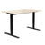 ONE H Desk | Manually height adjustable, 1400 x 800 mm, maple