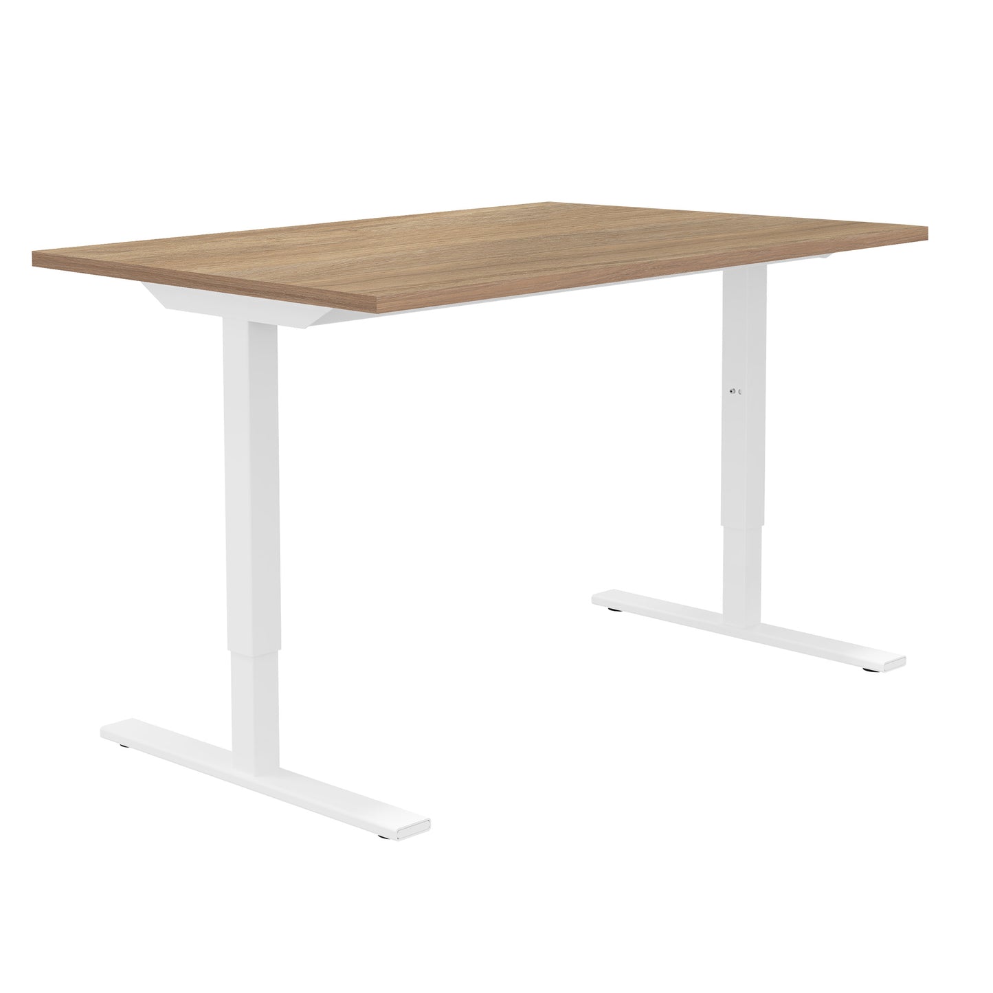 ONE H Desk | Manually height adjustable, 1400 x 800 mm, amber oak