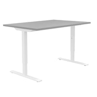 ONE H Desk | Manually height adjustable, 1400 x 800 mm, pearl gray