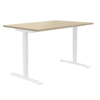 ONE H Desk | Manually height adjustable, 1400 x 800 mm, sand ash