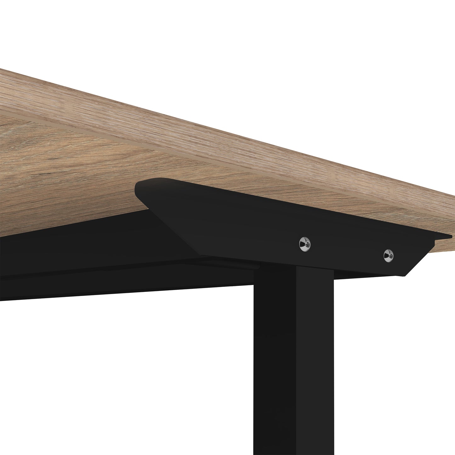 ONE H Desk | Manually height adjustable, 1400 x 800 mm, amber oak