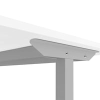 One H desk | Manually height adjustable, 1400 x 800 mm, white