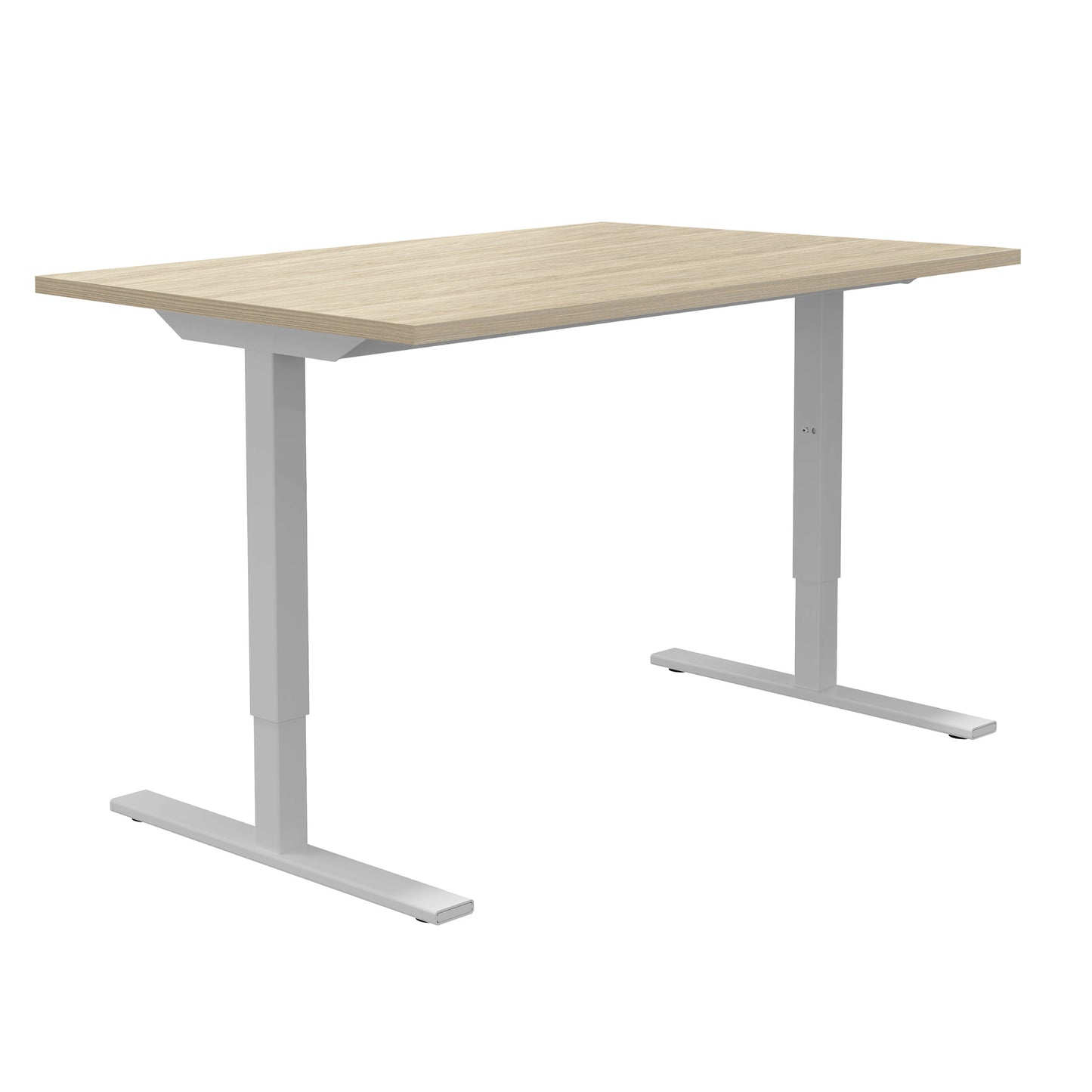 ONE H Desk | Manually height adjustable, 1400 x 800 mm, sand ash