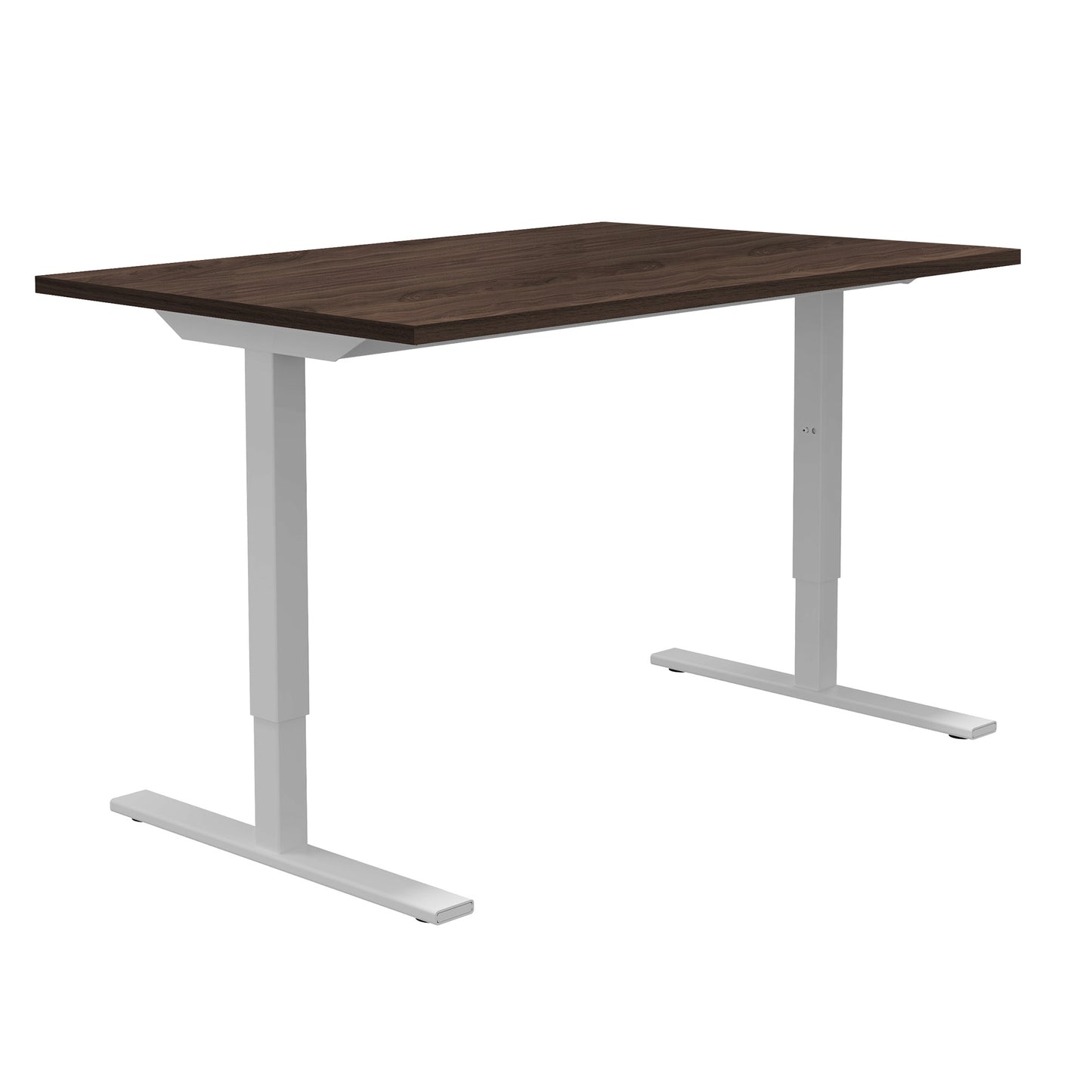 ONE H Desk | Manually height adjustable, 1400 x 800 mm, walnut