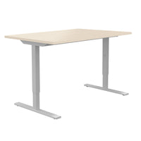 ONE H Desk | Manually height adjustable, 1400 x 800 mm, maple