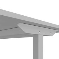 ONE H Desk | Manually height adjustable, 1400 x 800 mm, pearl gray