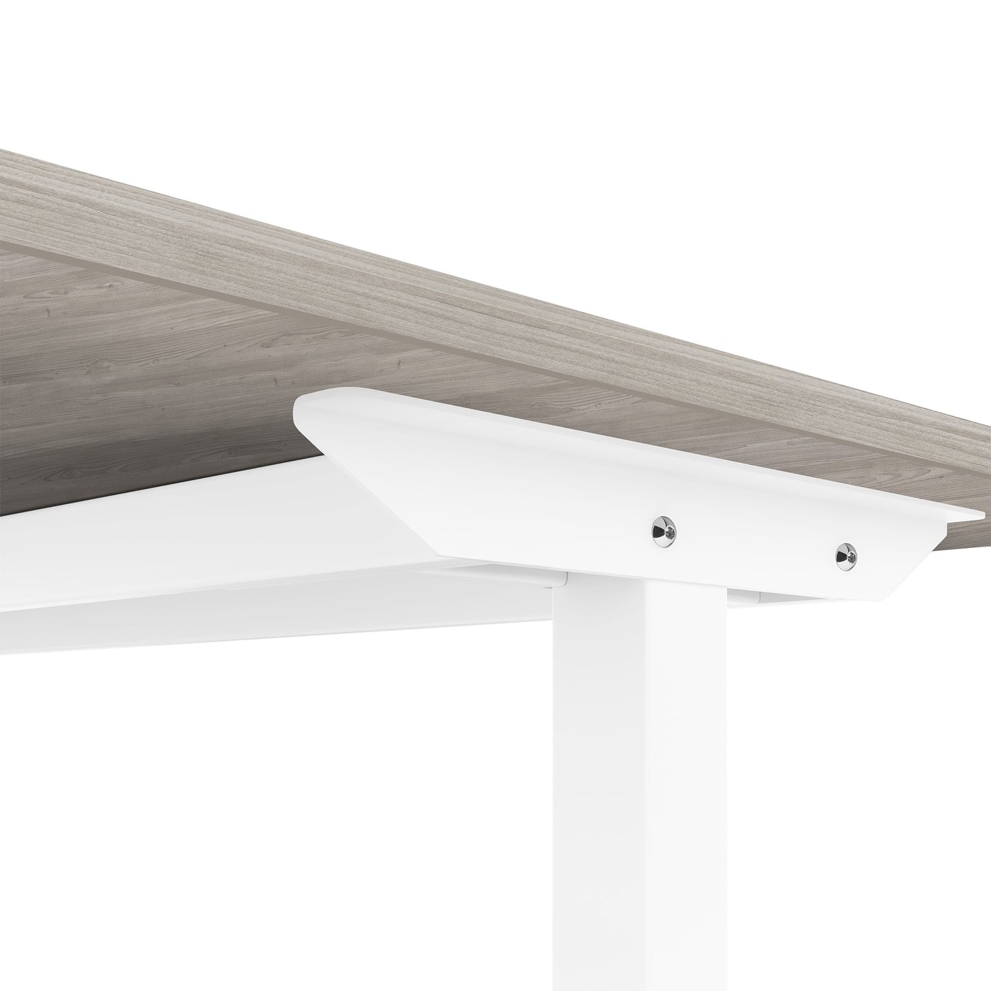 ONE H Desk | Manually height adjustable, 1400 x 800 mm, gray northern oak