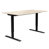 ONE H Desk | Manually height adjustable, 1600 x 700 mm, maple