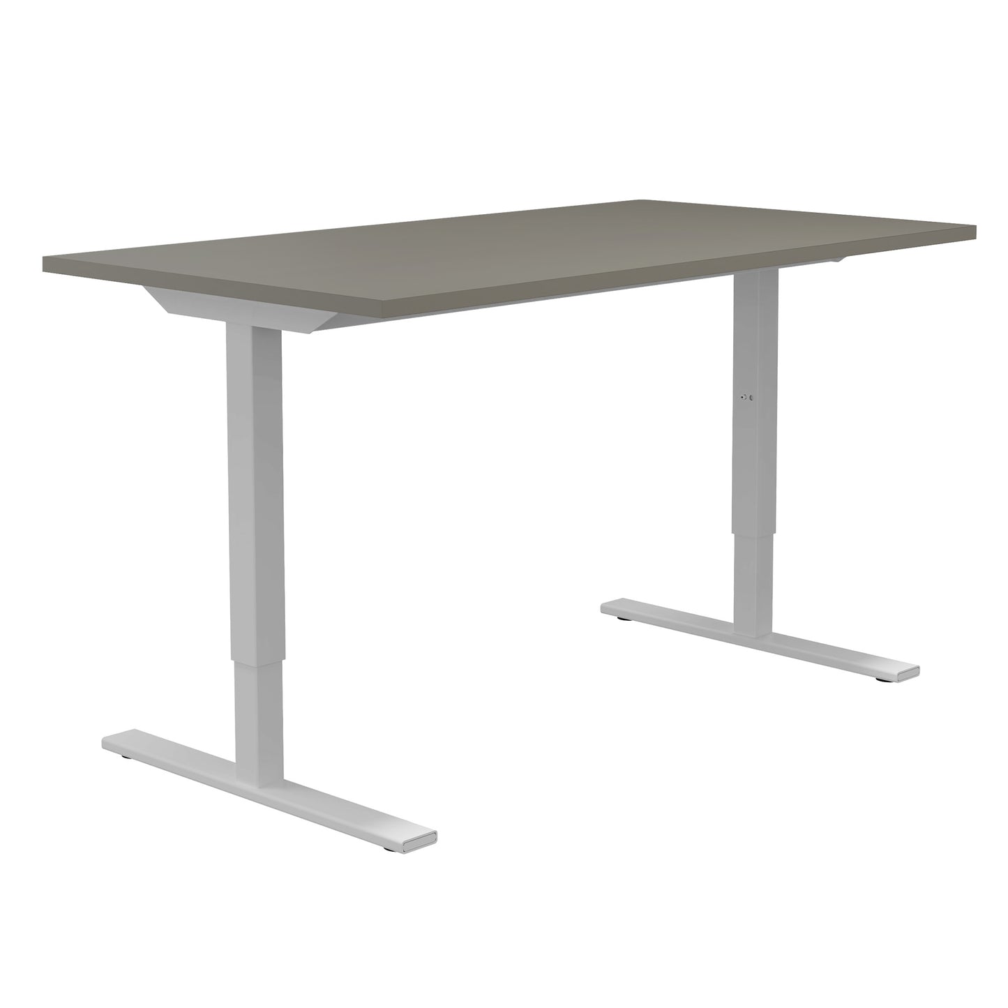 ONE H Desk | Manually height adjustable, 1600 x 700 mm, Cubanite gray