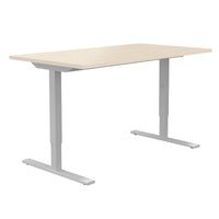 ONE H Desk | Manually height adjustable, 1600 x 700 mm, maple