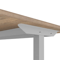 ONE H Desk | Manually height adjustable, 1600 x 800 mm, amber oak