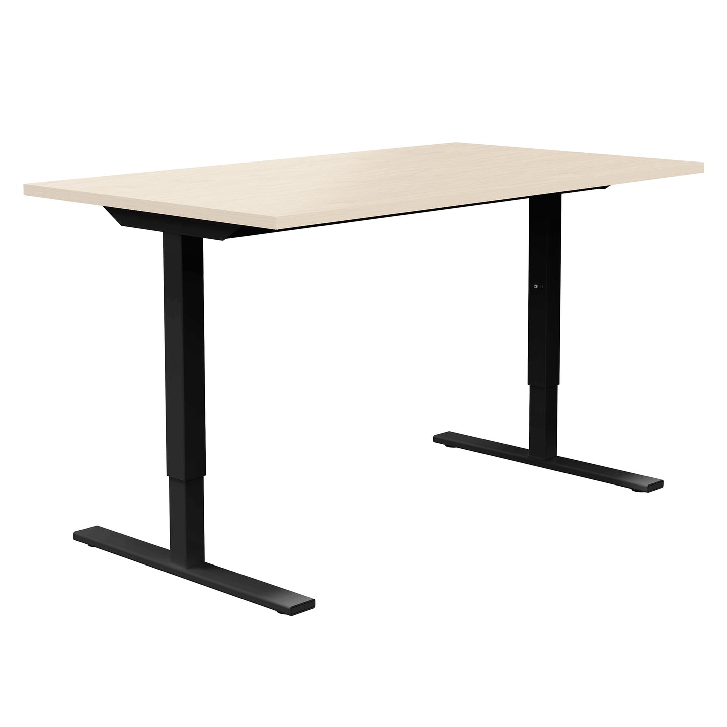 ONE H Desk | Manually height adjustable, 1600 x 800 mm, maple