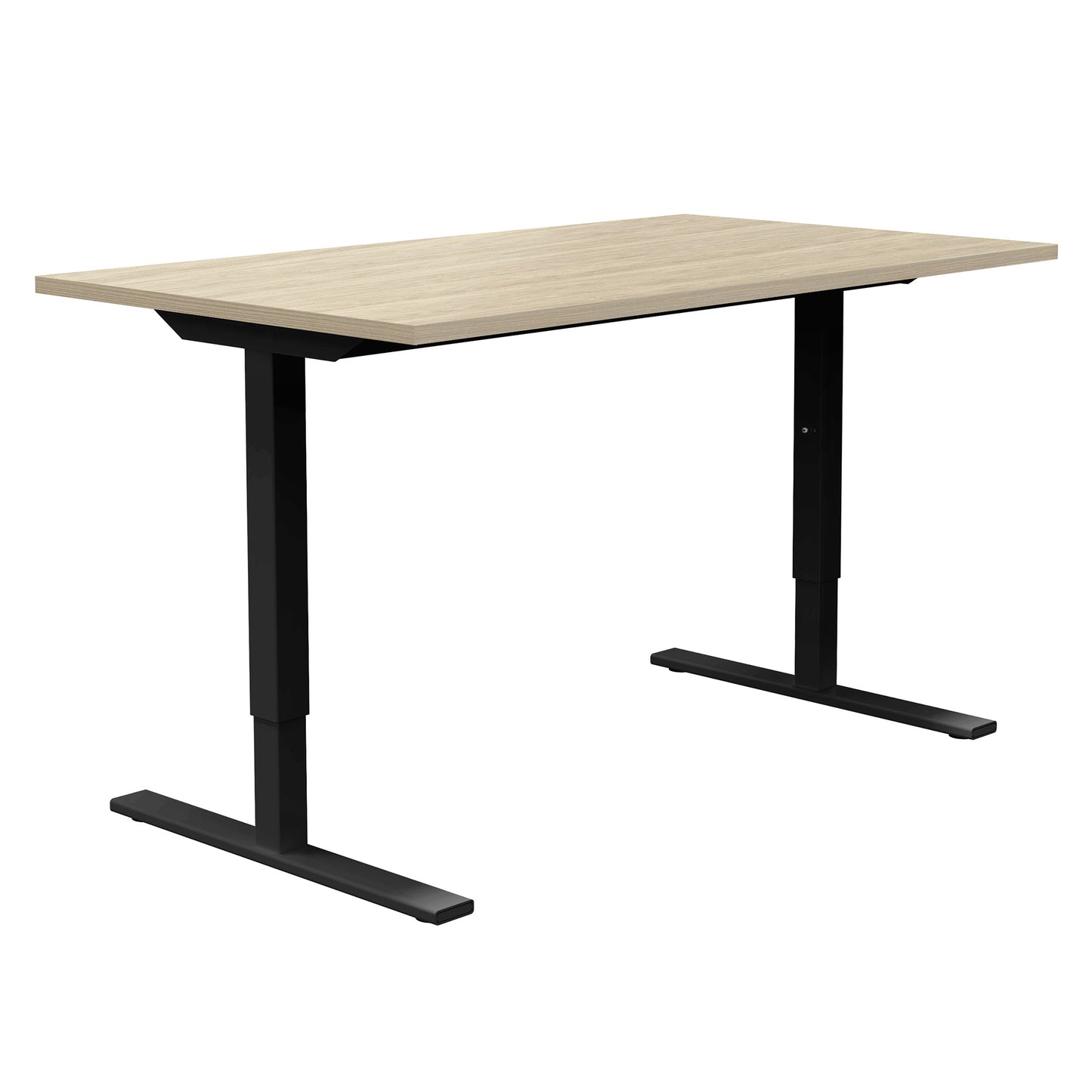 ONE H Desk | Manually height adjustable, 1600 x 800 mm, sand ash