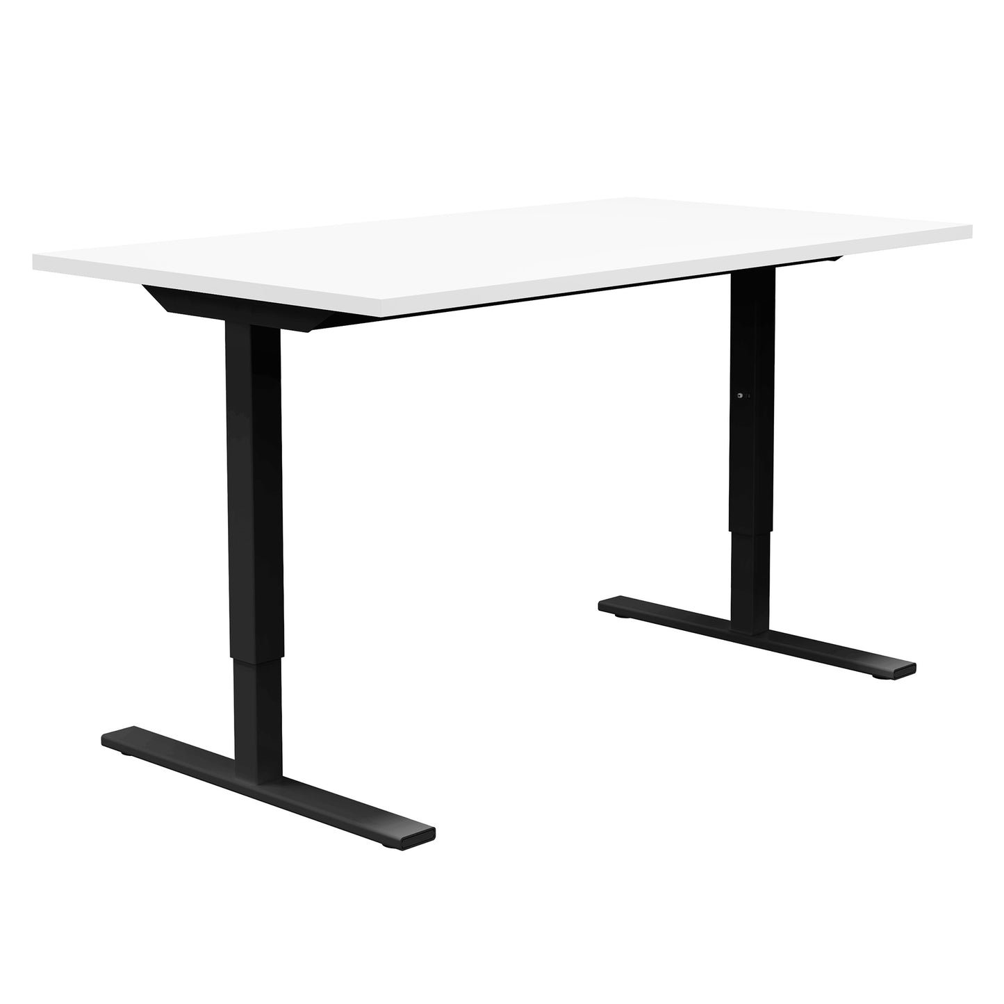 One H desk | Manually height adjustable, 1600 x 800 mm, white