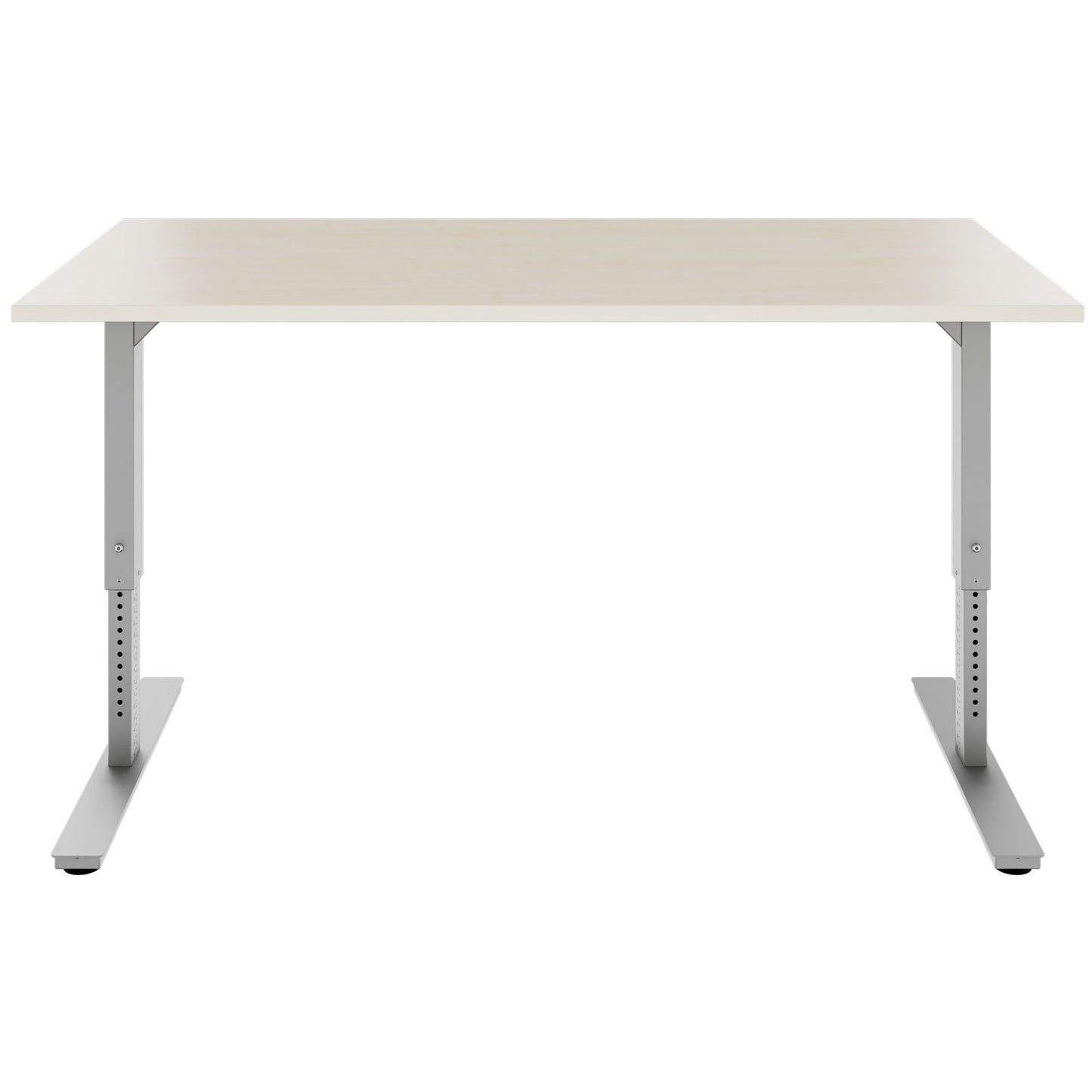 SCALE Schreibtisch | 1600 - 1800 mm, manuell höhenverstellbar, Ahorn