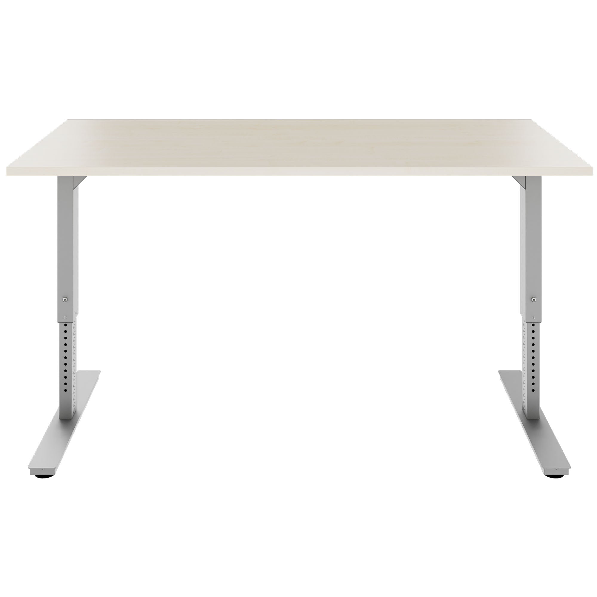 SCALE Schreibtisch | 1600 - 1800 mm, manuell höhenverstellbar, Ahorn