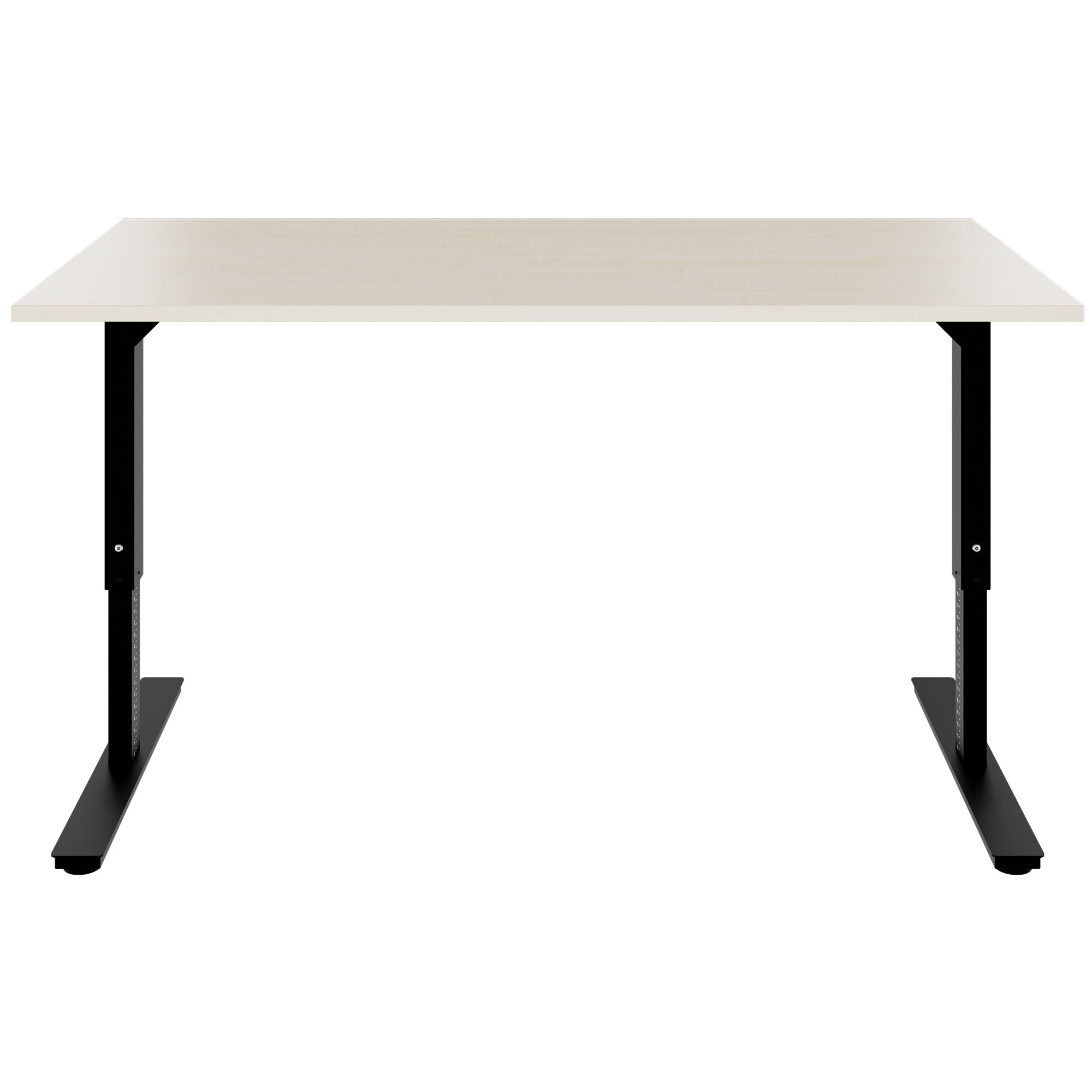 SCALE Schreibtisch | 1600 - 1800 mm, manuell höhenverstellbar, Ahorn