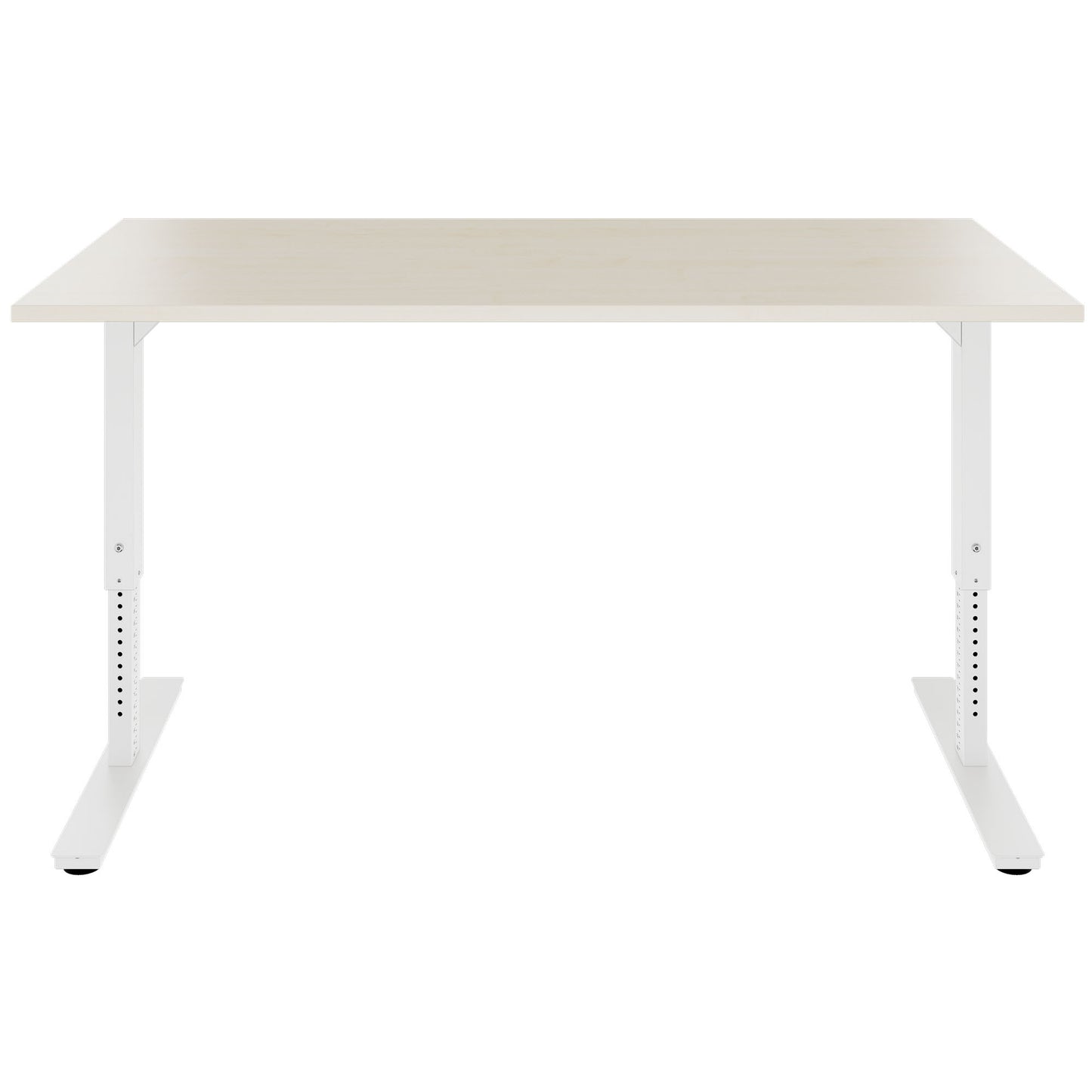 SCALE desk | 1600 - 1800 mm, manually height adjustable, maple