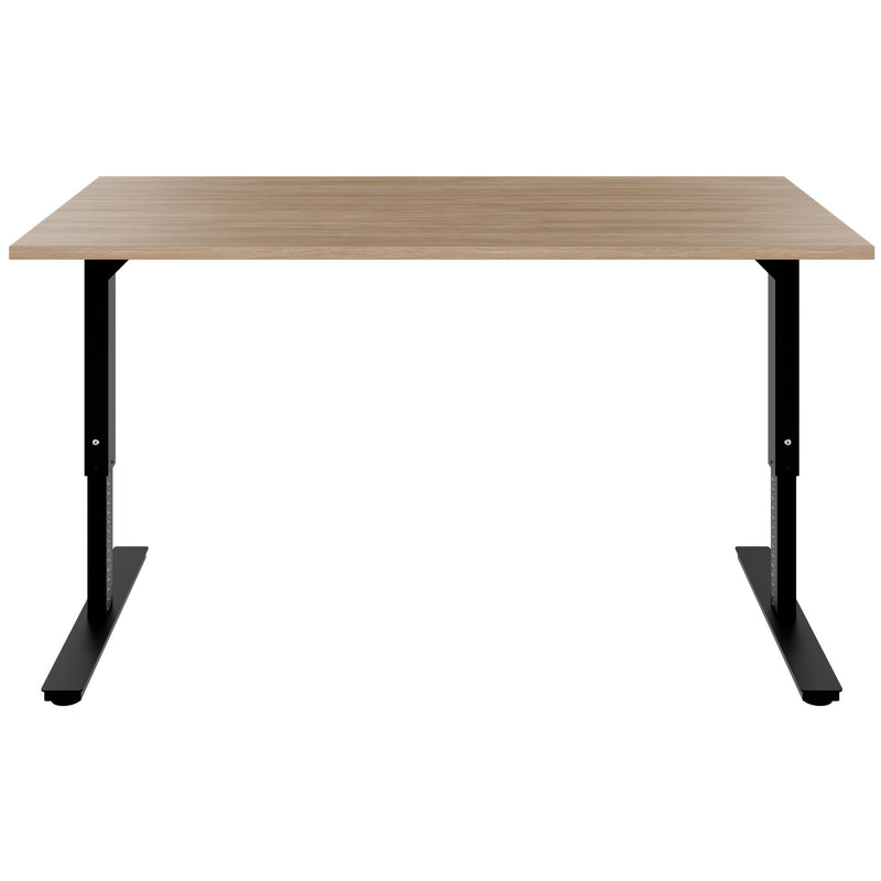 SCALE desk | 1600 - 1800 mm, manually height-adjustable, amber oak  - 2 Main Image