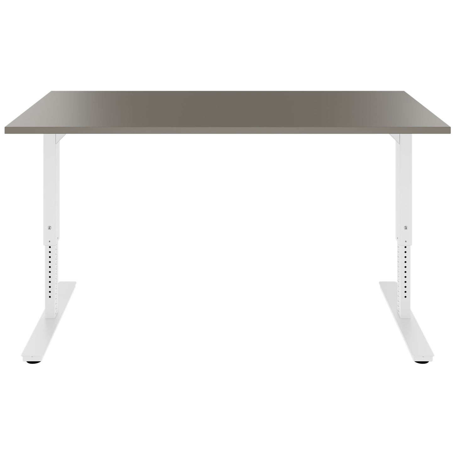 SCALE desk | 1600 - 1800 mm, manually height adjustable, Cubanite gray