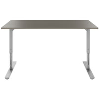 SCALE desk | 1600 - 1800 mm, manually height adjustable, Cubanite gray