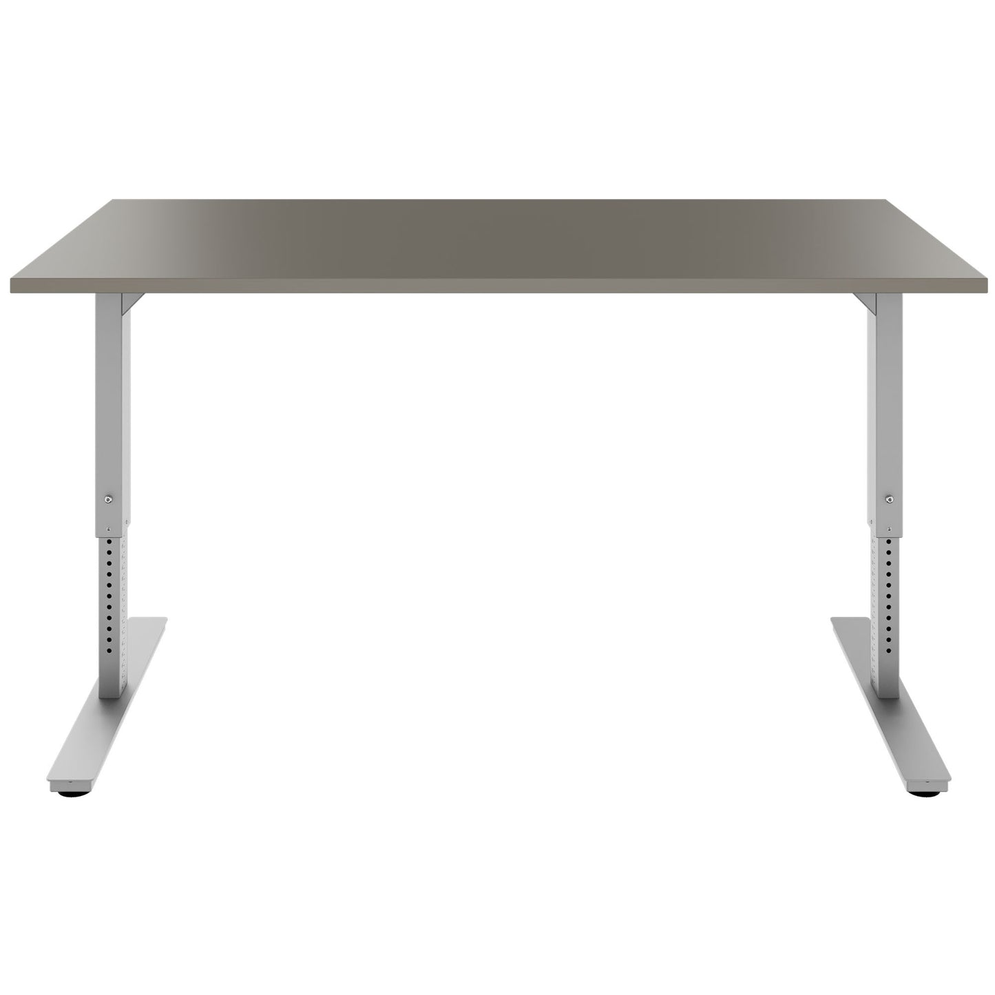 SCALE Schreibtisch | 1600 - 1800 mm, manuell höhenverstellbar, Cubanitgrau