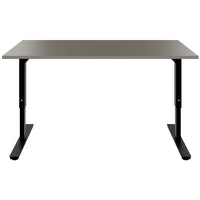 SCALE desk | 1600 - 1800 mm, manually height adjustable, Cubanite gray