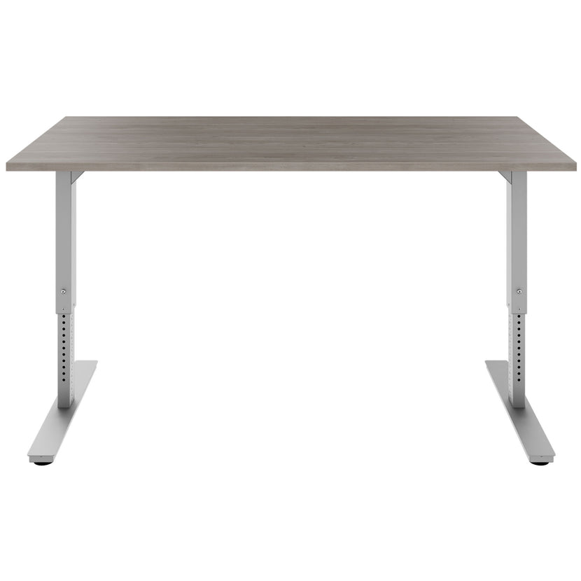 Scale Desk | 1600 - 1800 mm, réglable manuellement à hauteur, gris de chêne nord