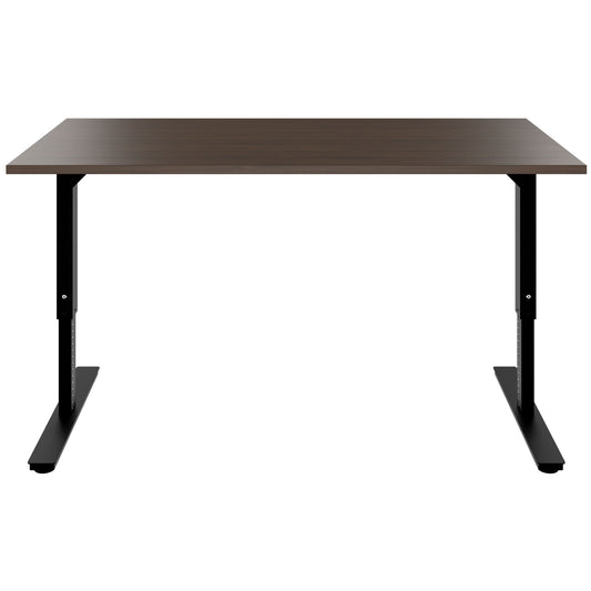 SCALE desk | 1600 - 1800 mm, manually height adjustable, walnut