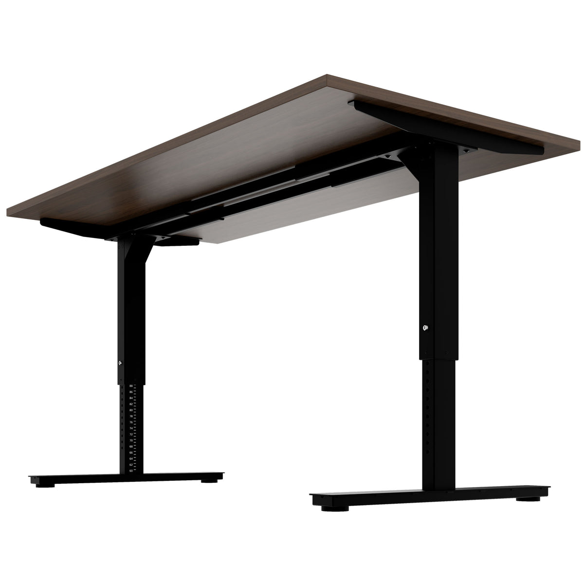 Scale Desk | 1600 - 1800 mm, réglable manuellement à hauteur, noix - 3 Lightbox Main Image