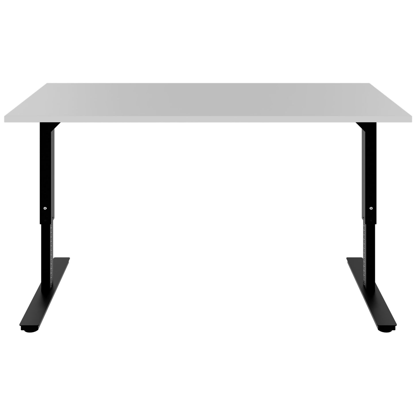 SCALE desk | 1600 - 1800 mm, manually height adjustable, pearl gray