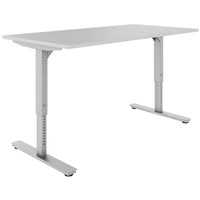 SCALE desk | 1600 - 1800 mm, manually height adjustable, pearl gray