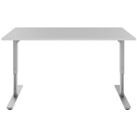 SCALE desk | 1600 - 1800 mm, manually height adjustable, pearl gray