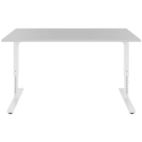 SCALE desk | 1600 - 1800 mm, manually height adjustable, pearl gray