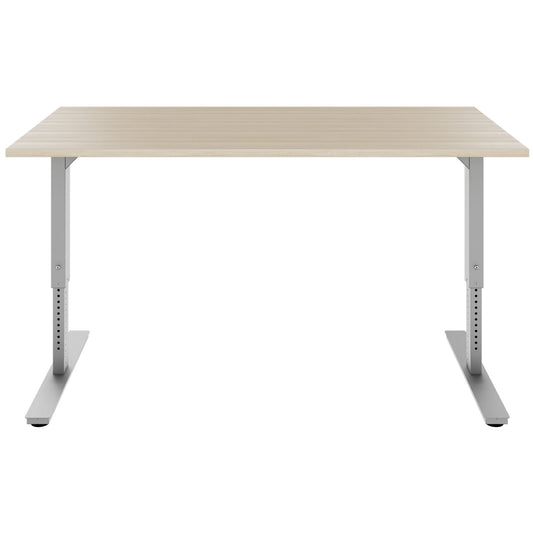 SCALE desk | 1600 - 1800 mm, manually height adjustable, sand ash